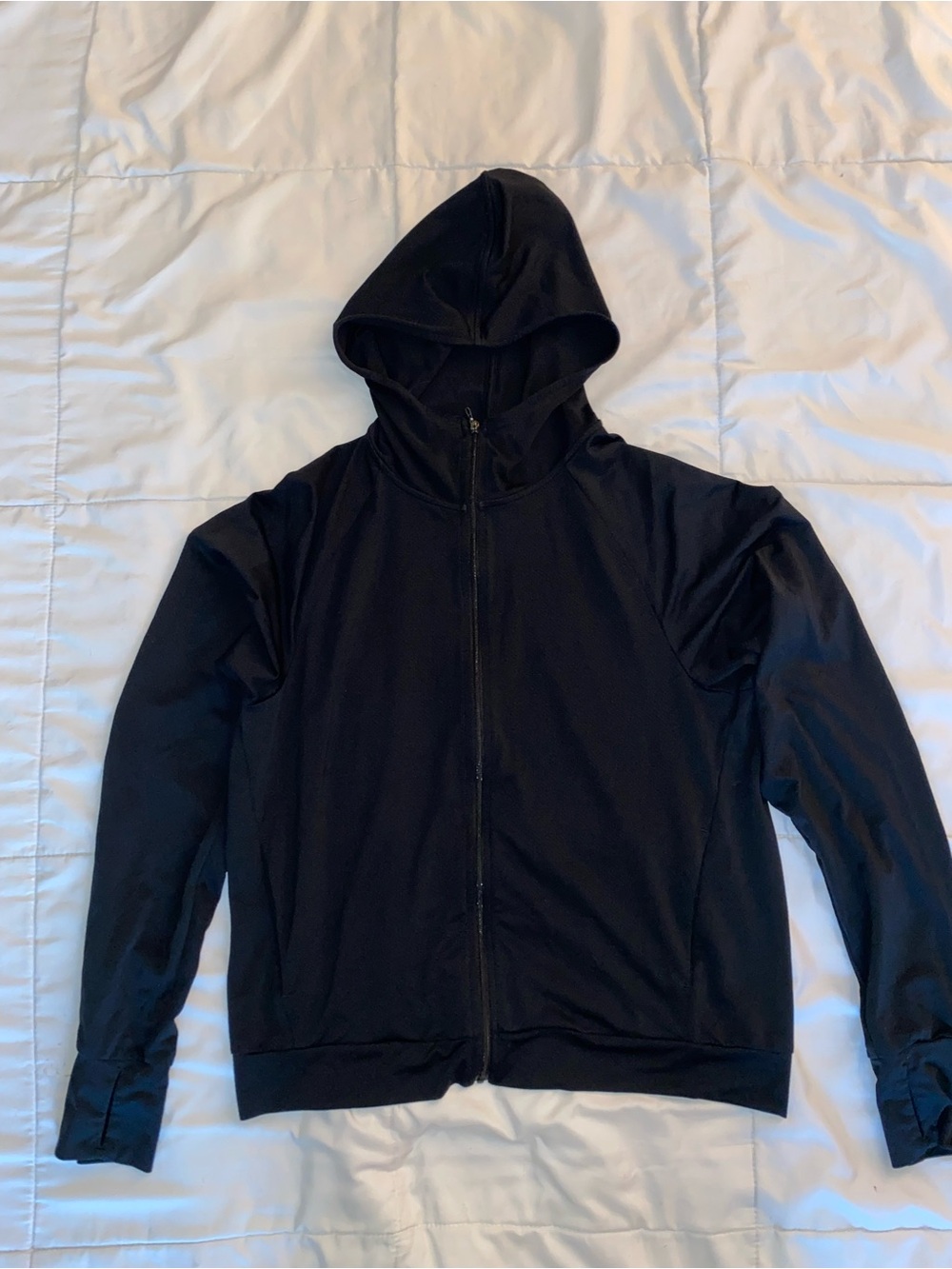 Uniqlo Lightweight Sports Black Full-Zip Hoodie - Women's